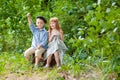 Little boy and girl Royalty Free Stock Photo
