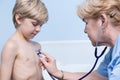 Little boy having examination Royalty Free Stock Photo