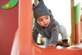 Toddler having fun Royalty Free Stock Photo