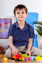 Little boy in his room Royalty Free Stock Photo