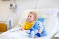 Little boy in hospital room Royalty Free Stock Photo