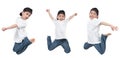 Little Boy Jumping Royalty Free Stock Photo