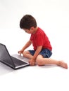 Little Boy and Laptop