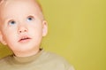 Little boy looking upward Royalty Free Stock Photo