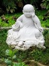 Little boy marble statue Royalty Free Stock Photo