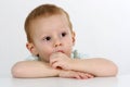 Little boy and modeling clay Royalty Free Stock Photo
