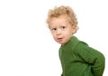 A little boy with a naughty look Royalty Free Stock Photo