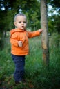 Little boy outdoors