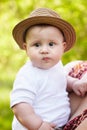 Little boy outdoors. Royalty Free Stock Photo