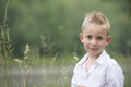 Little boy outdoors Royalty Free Stock Photo