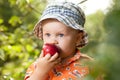 Little boy in panama Royalty Free Stock Photo