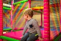 Little boy on the playground Royalty Free Stock Photo