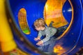 Little boy on the playground Royalty Free Stock Photo