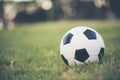 Little boy playing soccer football with mother Royalty Free Stock Photo