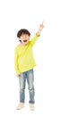 little boy with pointing gesture Royalty Free Stock Photo