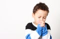 Little boy praying to God Royalty Free Stock Photo