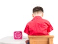 Little boy is punishing on time out at home Royalty Free Stock Photo