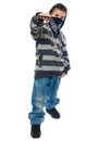 Little boy rapper Royalty Free Stock Photo