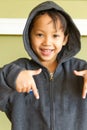 Little boy rapper Royalty Free Stock Photo