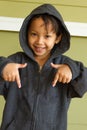 Little boy rapper Royalty Free Stock Photo