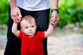 Little Boy in Red Shirt Royalty Free Stock Photo