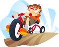 Little boy riding tricycle Royalty Free Stock Photo