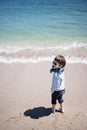 Little boy at the shore