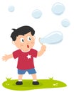 Little Boy with Soap Bubbles