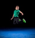 Little boy in sports hall Royalty Free Stock Photo