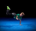 Little boy in sports hall Royalty Free Stock Photo