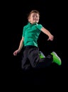 Little boy in sports hall Royalty Free Stock Photo