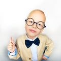 Studio shot of little boy posing confidently Royalty Free Stock Photo