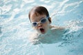 Little boy swimmer Royalty Free Stock Photo