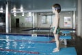 Little boy swimmer Royalty Free Stock Photo