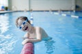 Little boy swimmer Royalty Free Stock Photo