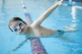 Little boy swimmer Royalty Free Stock Photo