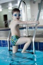 Little boy swimmer Royalty Free Stock Photo