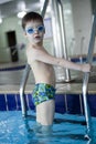 Little boy swimmer Royalty Free Stock Photo