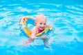 Little boy in swimming pool Royalty Free Stock Photo