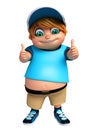Little Boy with thums up pose Royalty Free Stock Photo