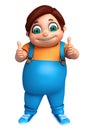 Little Boy with thums up pose Royalty Free Stock Photo