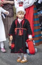 Little boy in traditional estonian clothing