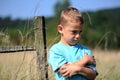 Little boy upset Royalty Free Stock Photo