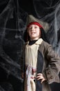Little boy wearing pirate costume Royalty Free Stock Photo