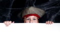 Little boy wearing pirate costume Royalty Free Stock Photo