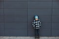 Little boy 2-3 years old enjoying his favorite music in headphones Royalty Free Stock Photo