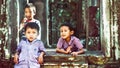 Little boys in Angkor Wat