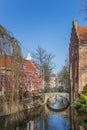 Little bridge over a canal in Amersfoort