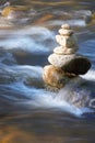 Little brook with many stones