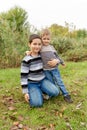 Little brothers embracing and laughing. Love, trust and tenderness Royalty Free Stock Photo